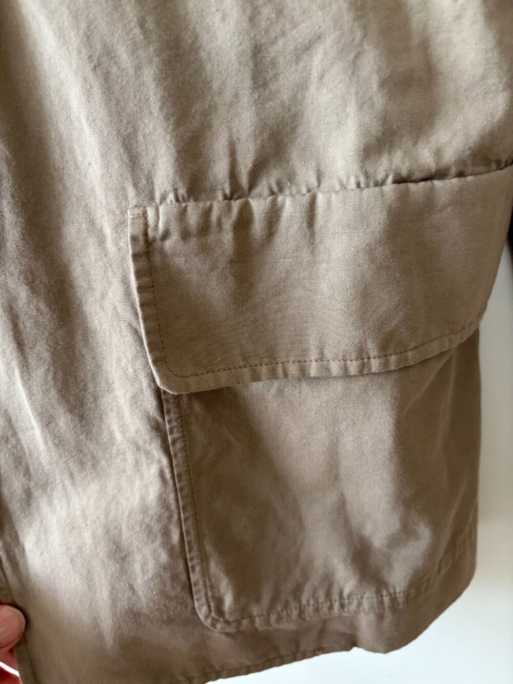 Knickerbocker Sport Jacket Tan Cotton Linen M New